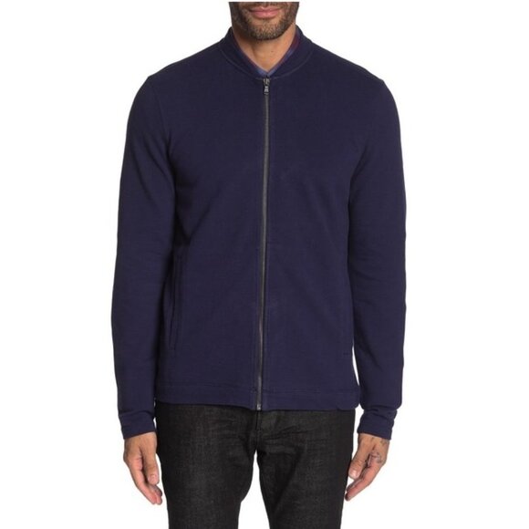 🎁 John Varvatos Star USA Zip Up Knit Jacket - Picture 2 of 8